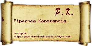 Pipernea Konstancia névjegykártya